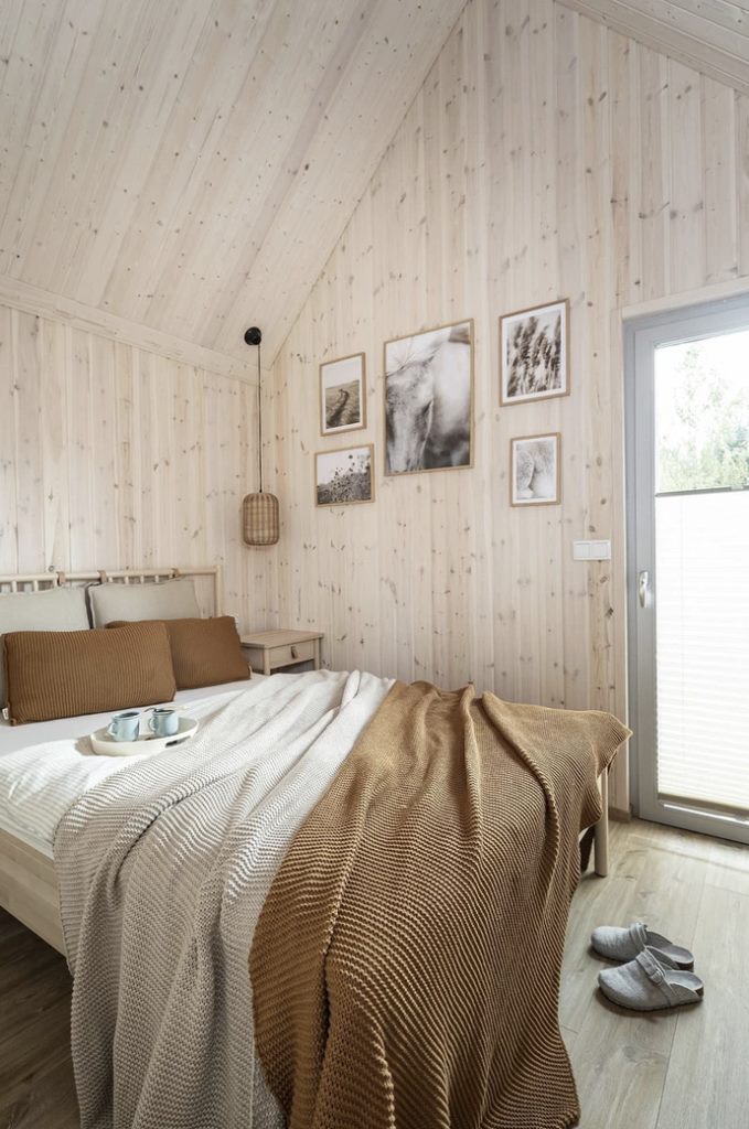 Piękna sypialnia skandynawska